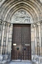 Portal entrance door of St Sebalduskirche in Nuremberg